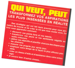 Qui Veut, Peut back cover